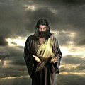 Jesus In The Clouds With Radiant Power